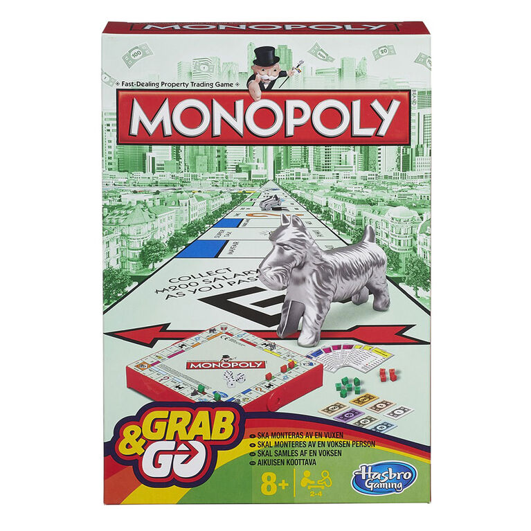 Hasbro Gaming - Monopoly Grab & Go Game