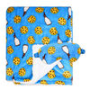 Jesse & Lulu Lounge Blanket with Sleep Mask: Blue Milk & Cookie
