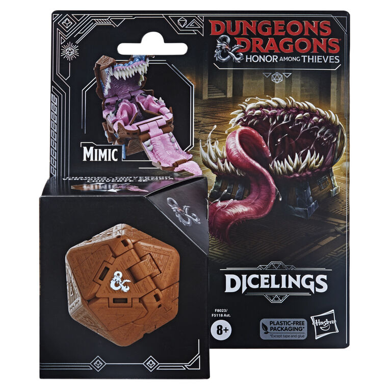 Dungeons and Dragons L'Honneur des voleurs, monstre-dé Dicelings DandD, figurine de collection mimique