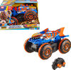 Hot Wheels Monster Trucks-V&eacute;hicule Tiger Shark Escaladeur-&agrave; piles
