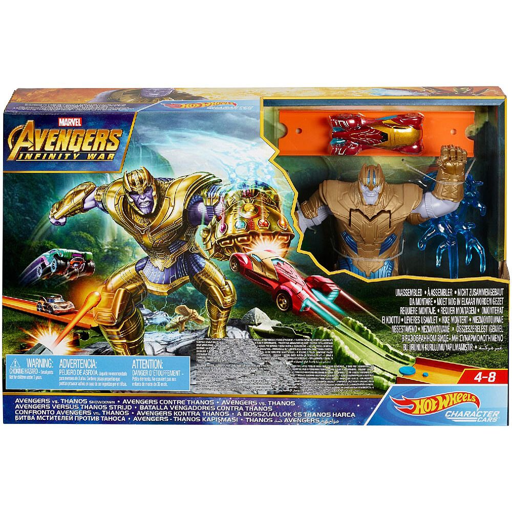 Hot Wheels Marvel Avengers Vs Thanos Showdown Playset