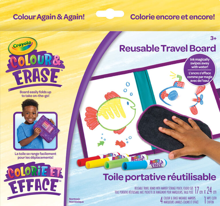 Crayola Colour & Erase Reusable Travel Board
