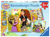 Ravensburger - Disney Tangled Hair & Now Puzzle 3 x 49pc