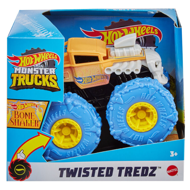 Hot Wheels Monster Trucks Twisted Tredz Bone Shaker Vehicle