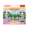 Calico Critters Pookie Panda Family, Set of 4 Collectible Doll Figures