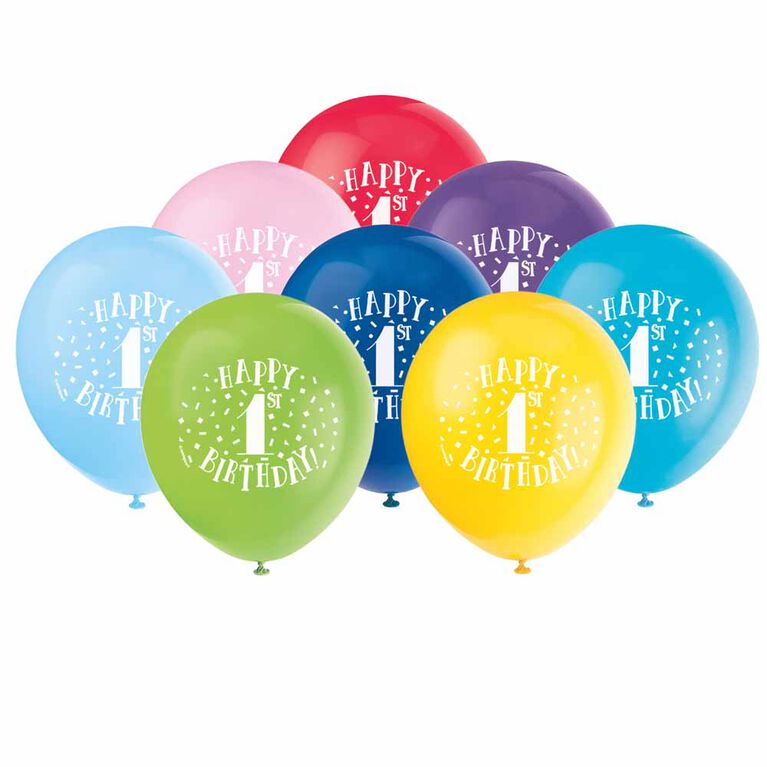 8 Balloons 12 Po - Bonhomme Sourire (Jaune) - Édition anglaise