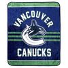 NHL Luxury Velour Blanket - Vancouver Canucks