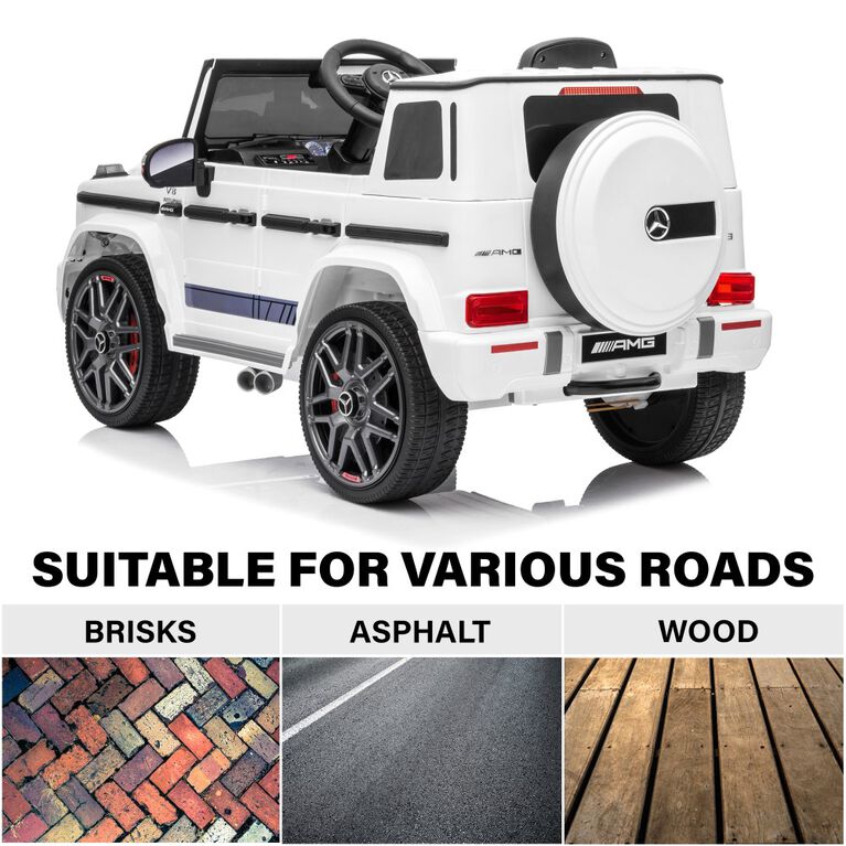 Voltz Toys Mercedes-Benz AMG G63 with Remote, White