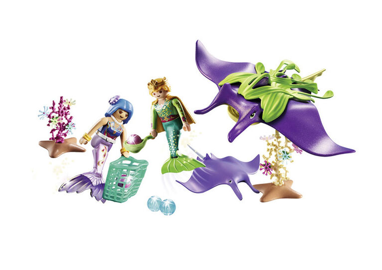 Playmobil  Pearl Collectors With Manta Ray 70099