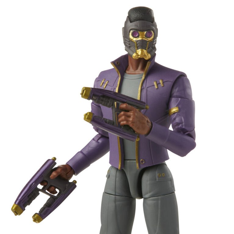 Marvel Legends Series 6-inch Scale Action Figure Toy T'Challa Star-Lord  and Build-A-Figure Part