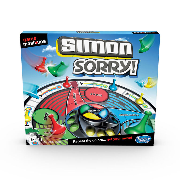 Game Mashups Simon Sorry Family Board Game Combines Gameplay Of 2 Classic Games English Edition R Exclusive Toys R Us Canada