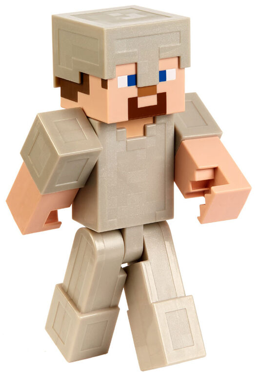 Minecraft - Figurine articulee - 30 cm (12 po) - Steve Armure en fer