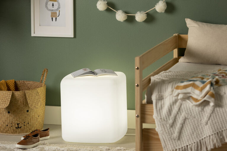 Sweedi Lighted Nightstand White