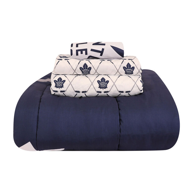 NHL Toronto Maple Leafs 4-Piece Twin Bedding Set