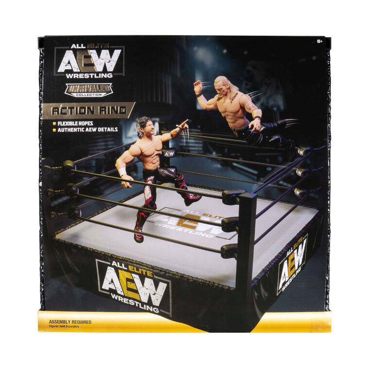 AEW - Figurine d'action lutteur inégalé, ring de lutte