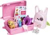 Barbie Doll and Accessories, "Malibu" Travel Set with Puppy and 10+ Pieces Including Working Suitcase