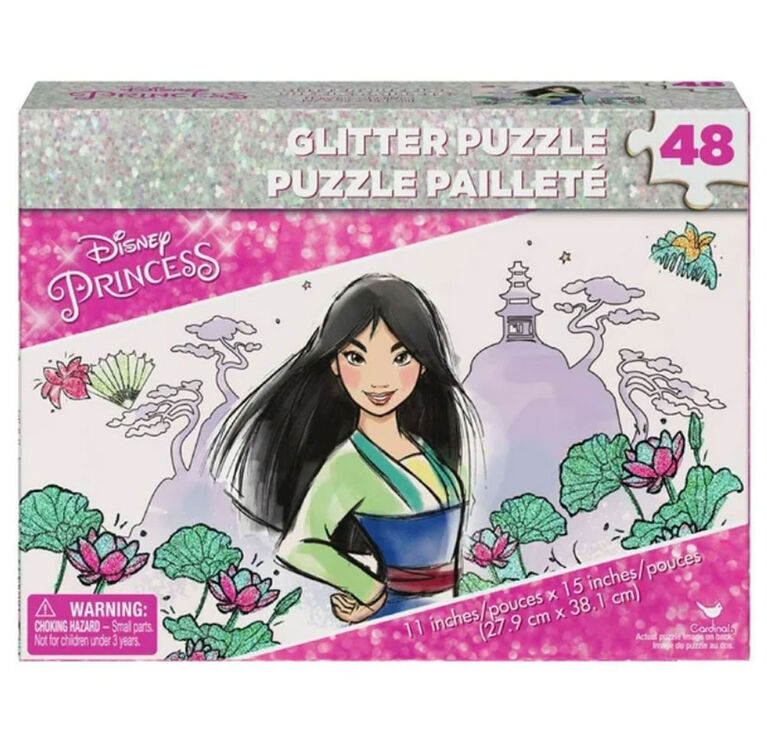 Disney Princess 48-Piece Glitter Puzzle Disney Princess 48-Piece Glitter Puzzle