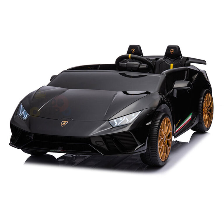 KidsVip 24V Lamborghini Huracan avec RC - Noir