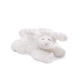 Baby GUND, Hochet en peluche Winky Lamb, blanc, 17,8 cm