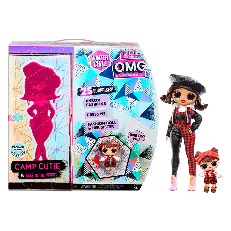 L O L Surprise O M G Winter Chill Camp Cutie Fashion Doll Babe In The Woods Doll With 25 Surprises Toys R Us Canada