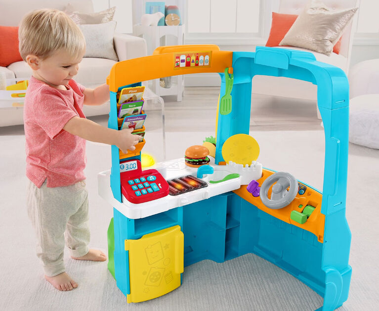 Fisher-Price - Rires et Éveil - Camion-restaurant Bouchée de plaisir - Édition anglaise