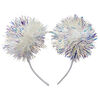 Iridescent Pom Pom Headband