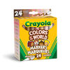 Crayola Colors of the World Skin Tone Broad Line Markers, 24 Count