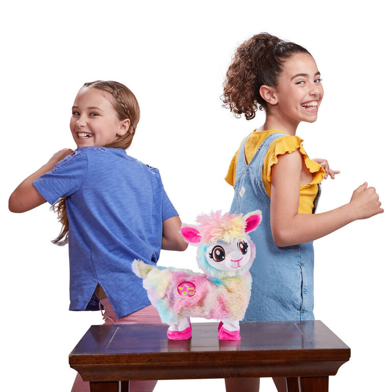 Pets Alive - Rainbow Bonnie the Booty Shakin Llama Battery-Powered Dancing Robotic Toy