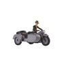 Indiana Jones Worlds of Adventure Indiana Jones with Motorcycle and Sidecar Toy, 2.5 Inch, Indiana Jones Toys