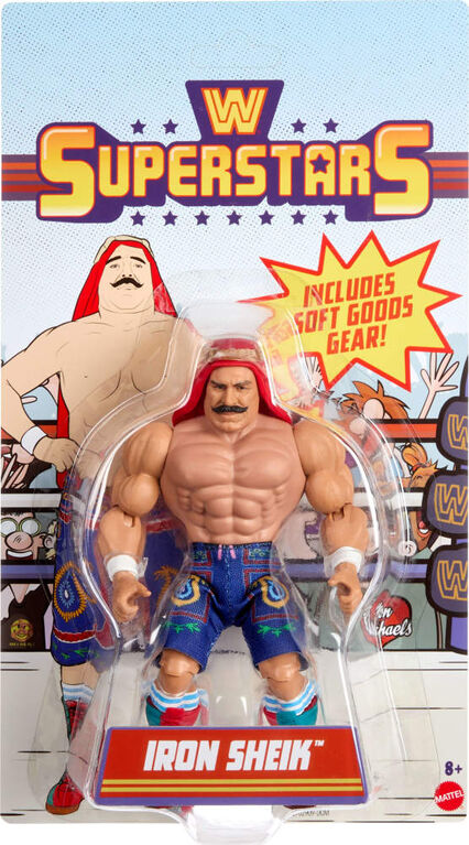 WWE Superstars Fig. art. 15,24cm et acc. Iron Sheik Série 14