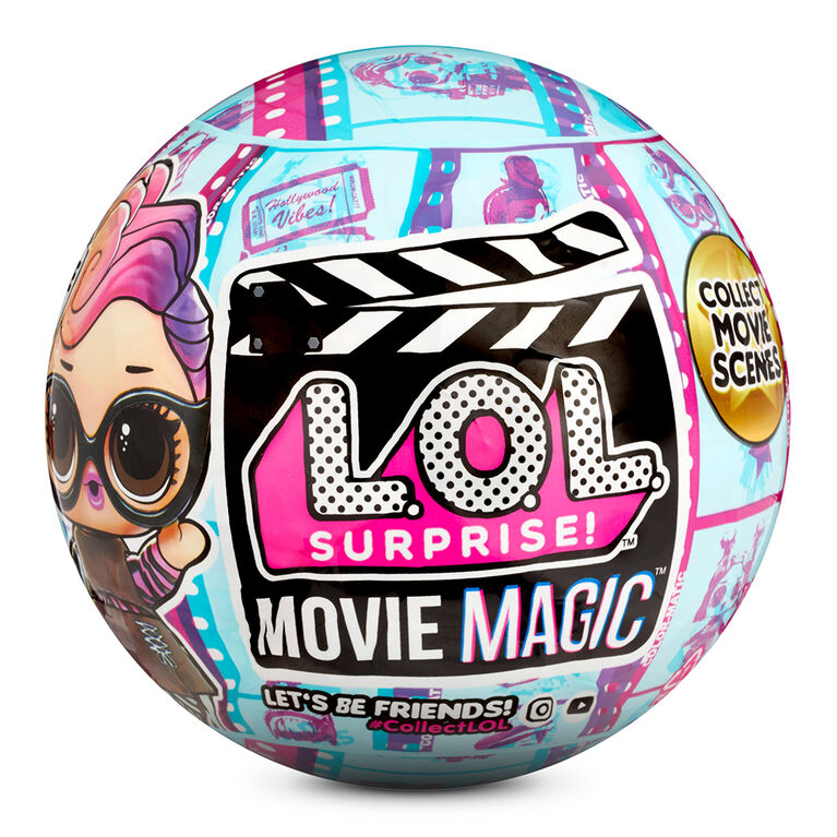Poupées LOL Surprise Movie Magic avec 10 surprises incluant une poupée, des accessoires de cinéma, une carte de scène cinématographique unique et des accessoires