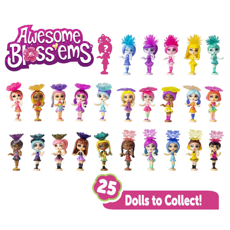 Awesome Bloss'ems, Magical Growing Flower-Themed Scented Collectible Doll (Style May Vary)