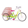 Ensemble Vélo et aliments-jouets pour poupée 46 cm, Delivery Bike, Our Generation