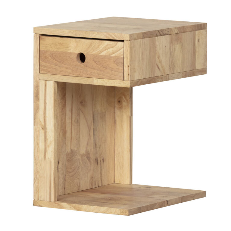 Sweedi 1-Drawer Nightstand Natural Wood