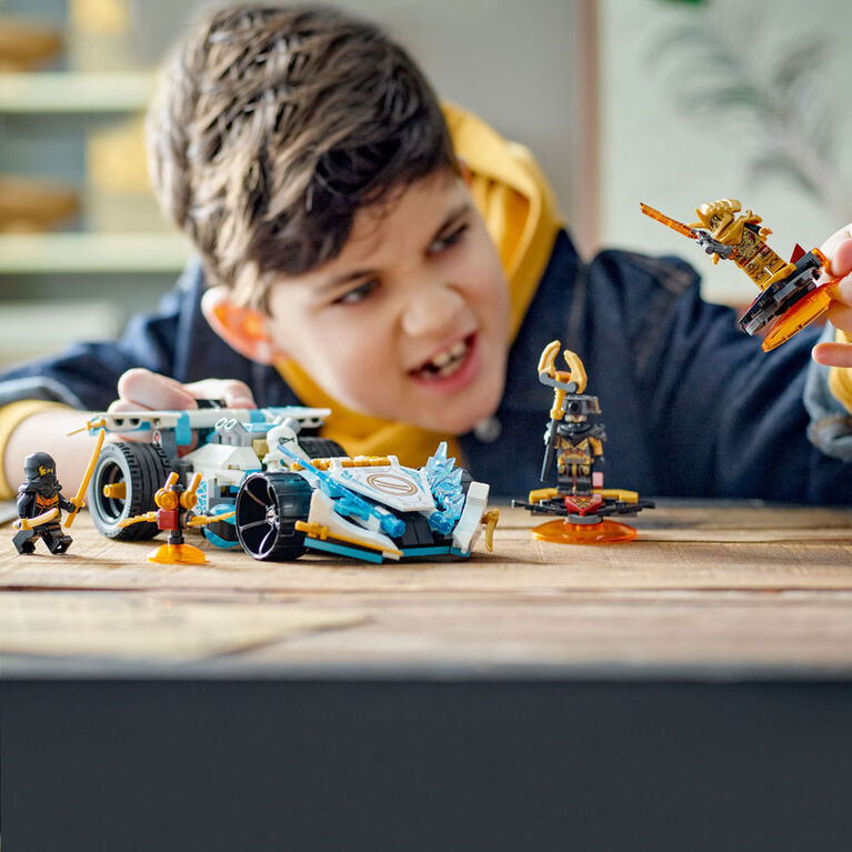 LEGO NINJAGO Zane's Dragon Power Spinjitzu Race Car 71791 Building Toy Set (307 Pieces)