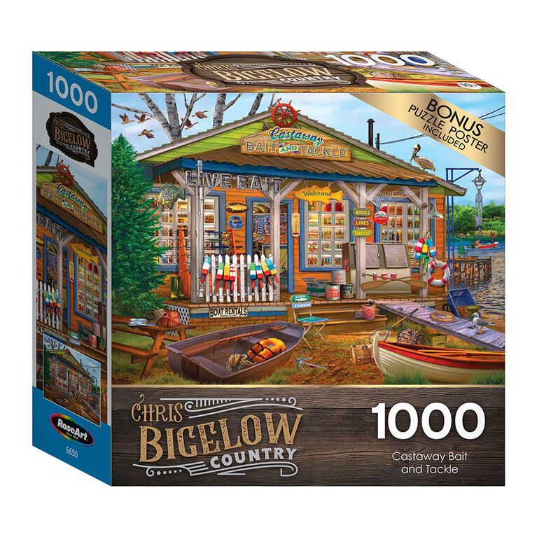 Cra-Z-Art - Bigelow Country 1000pc Puzzle - Castaway Bait and Tackle