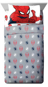 Marvel Spider-Man Ensemble de Draps 3-Pièces pour Lit 1 Place, 100% Polyester