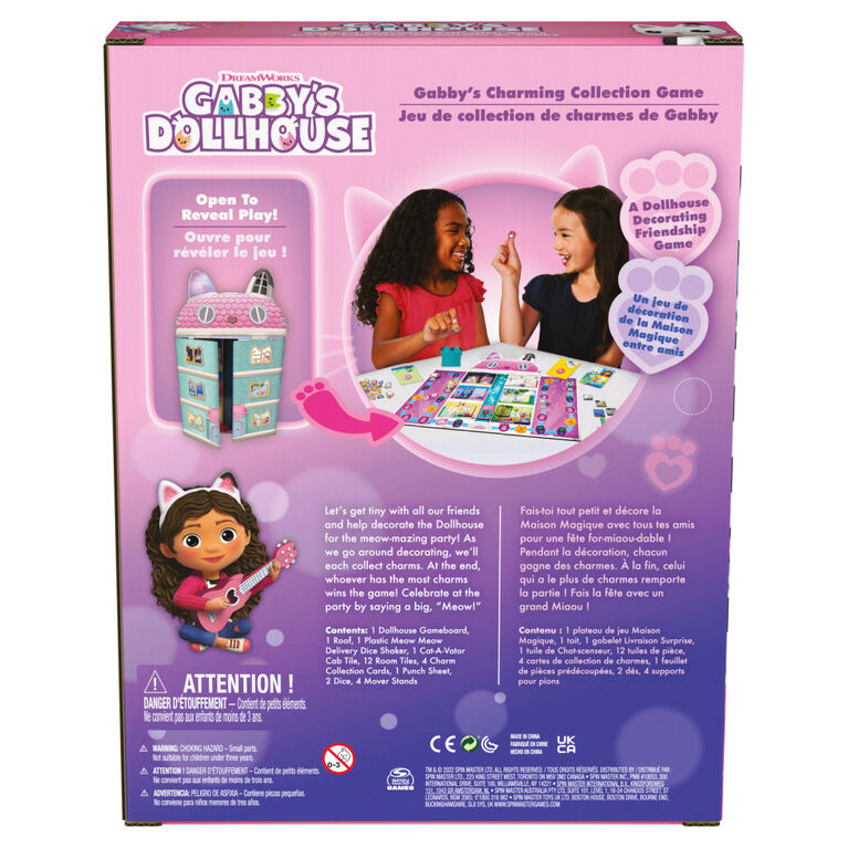 Gabby's Dollhouse, Charming Collection Game Board Game for Kids Based on the Netflix Original Series Gabby's Dollhouse Toys