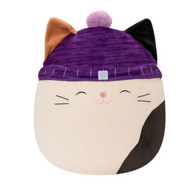 Squishmallows 16" - Cam le chat calicot avec bonnet