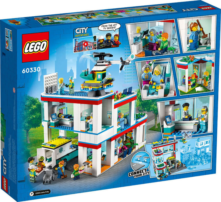 LEGO City L'hôpital 60330 Ensemble de construction (816 pièces)