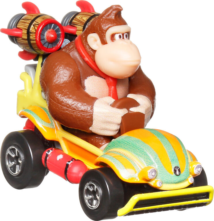 Hot Wheels Mario Kart Donkey Kong Collection of 1:64 Scale Die-Cast Replica Vehicle, Toy Collectibles