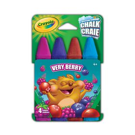 Crayola - Sidewalk Chalk - Very Berry - 4 Colours - Colours vary