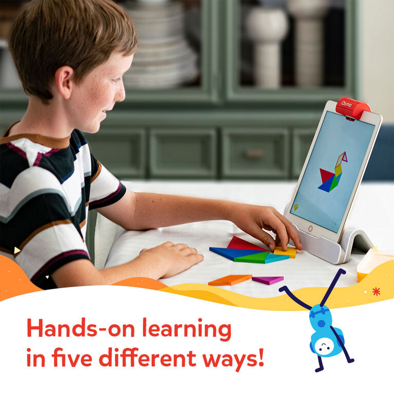 Osmo - Genius Starter Kit for iPad: 5 Educational Learning Games - Ages 6-10 - STEM Toy (Osmo Base Included)