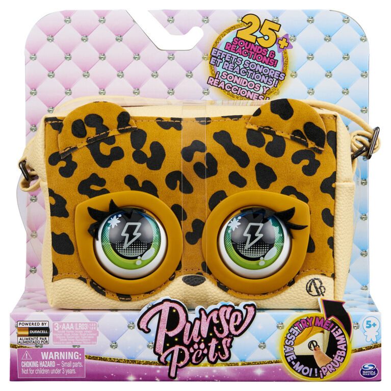 Purse Pets, Leoluxe Leopard Interactive Purse Pet with Over 25 Sounds and Reactions