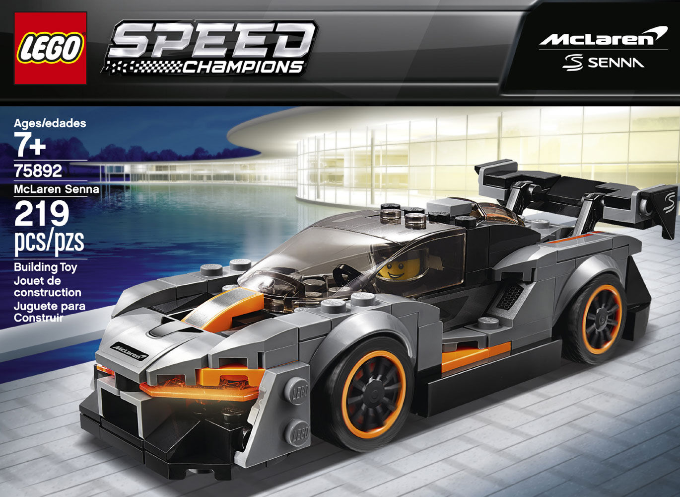 Lego Lego 75892 Speed Champions Mclaren Senna Model Racing Toy Car