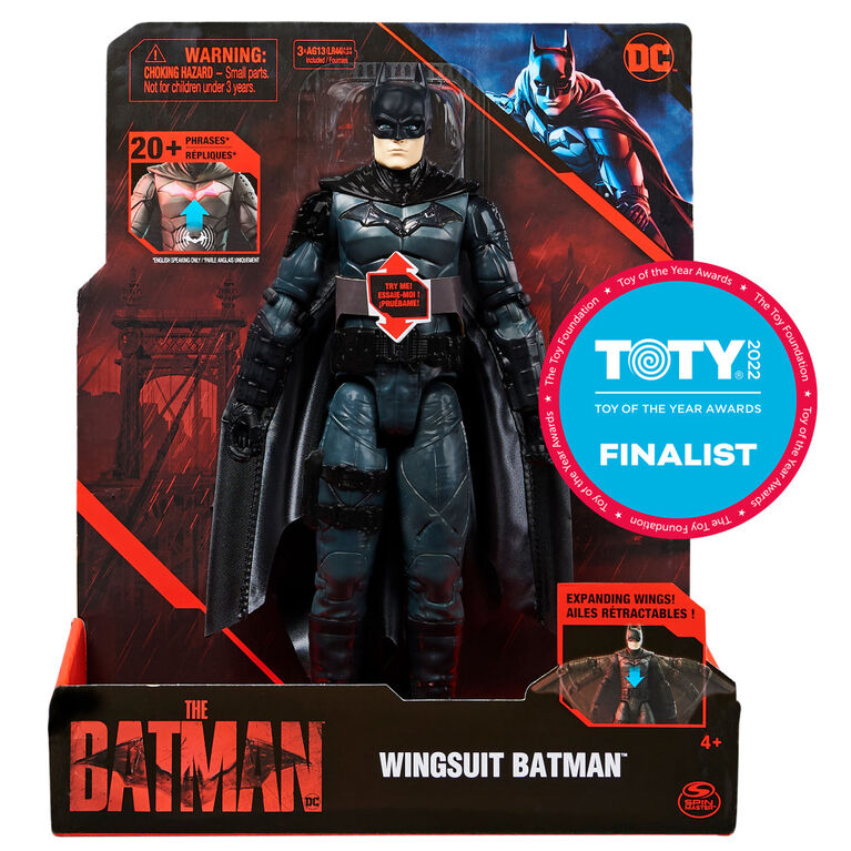 DC Comics, Batman 12-inch Wingsuit Action Figure with Lights and Phrases