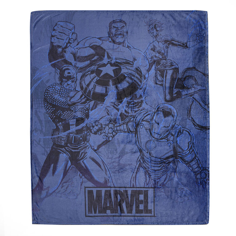 Marvel Avengers Plush Throw, 50" x 60"