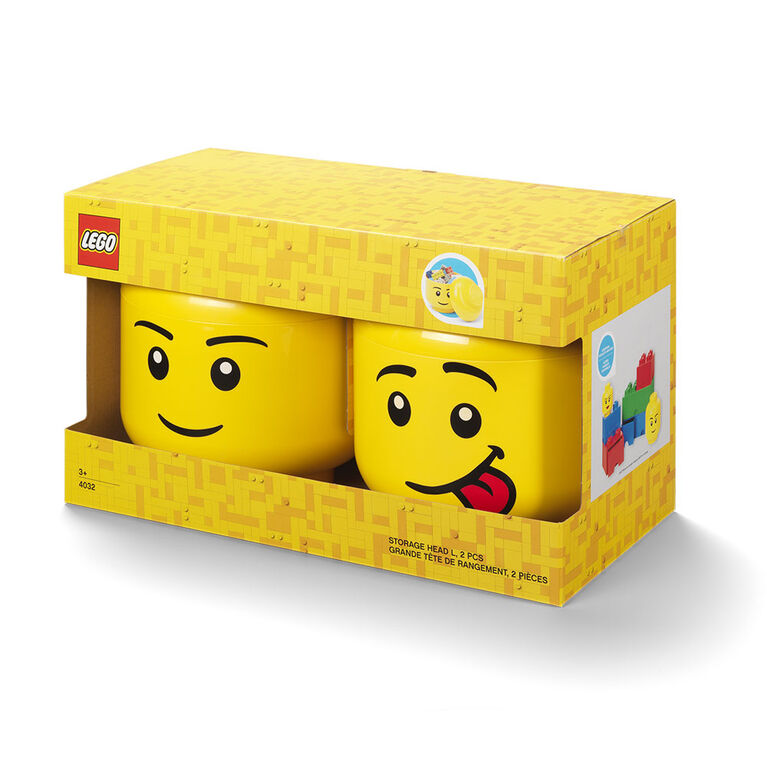 LEGO Storage Head (Large) Boy and Silly