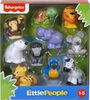 Fisher-Price Little People 10-Piece Animal Pack Figure Set for Toddler Pretend Play