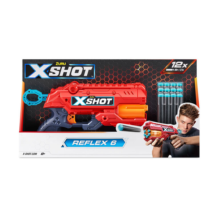 X-Shot Excel Reflex 6 Blaster (12 Darts) by ZURU